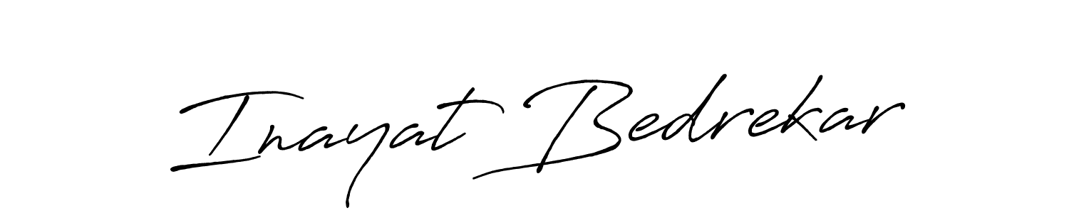 Also we have Inayat Bedrekar name is the best signature style. Create professional handwritten signature collection using Antro_Vectra_Bolder autograph style. Inayat Bedrekar signature style 7 images and pictures png