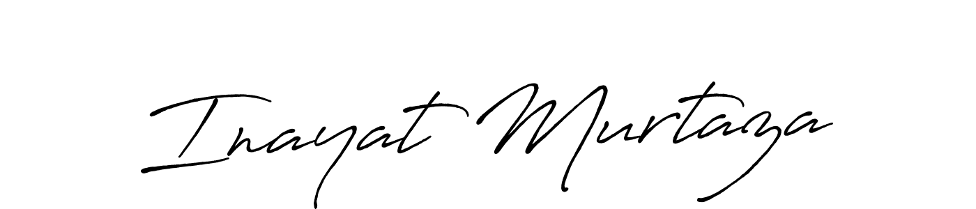Inayat Murtaza stylish signature style. Best Handwritten Sign (Antro_Vectra_Bolder) for my name. Handwritten Signature Collection Ideas for my name Inayat Murtaza. Inayat Murtaza signature style 7 images and pictures png
