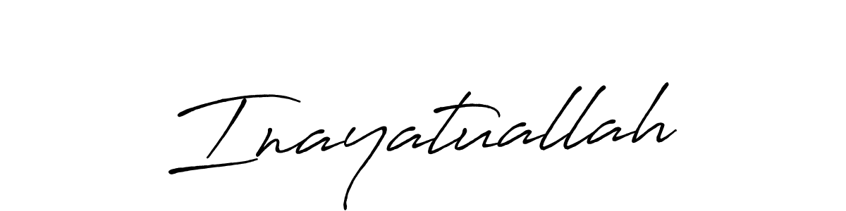 Use a signature maker to create a handwritten signature online. With this signature software, you can design (Antro_Vectra_Bolder) your own signature for name Inayatuallah. Inayatuallah signature style 7 images and pictures png