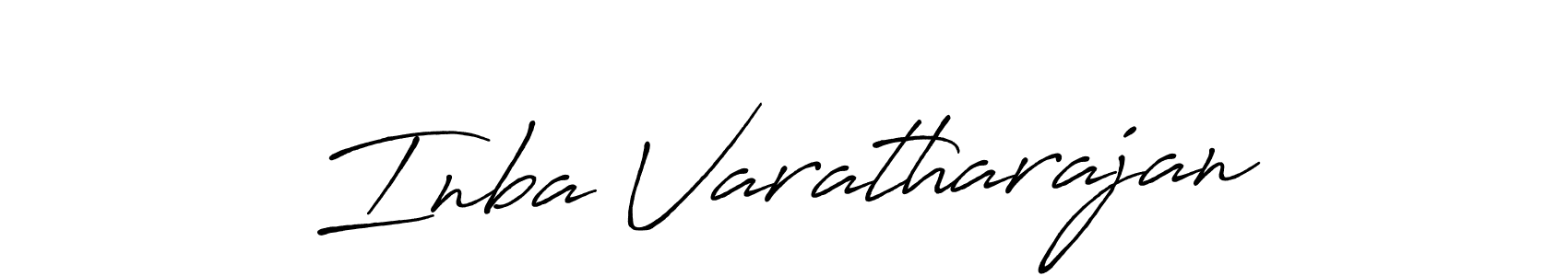Design your own signature with our free online signature maker. With this signature software, you can create a handwritten (Antro_Vectra_Bolder) signature for name Inba Varatharajan. Inba Varatharajan signature style 7 images and pictures png