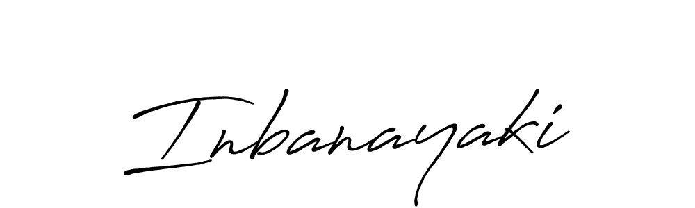Make a beautiful signature design for name Inbanayaki. With this signature (Antro_Vectra_Bolder) style, you can create a handwritten signature for free. Inbanayaki signature style 7 images and pictures png