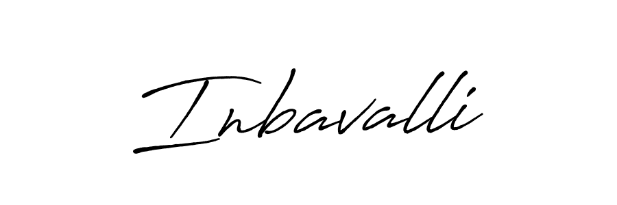 Create a beautiful signature design for name Inbavalli. With this signature (Antro_Vectra_Bolder) fonts, you can make a handwritten signature for free. Inbavalli signature style 7 images and pictures png