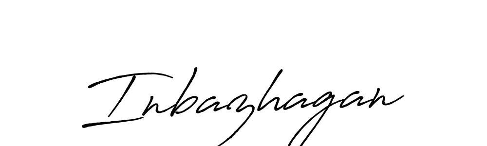 Use a signature maker to create a handwritten signature online. With this signature software, you can design (Antro_Vectra_Bolder) your own signature for name Inbazhagan. Inbazhagan signature style 7 images and pictures png