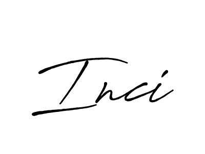 Design your own signature with our free online signature maker. With this signature software, you can create a handwritten (Antro_Vectra_Bolder) signature for name Inci. Inci signature style 7 images and pictures png