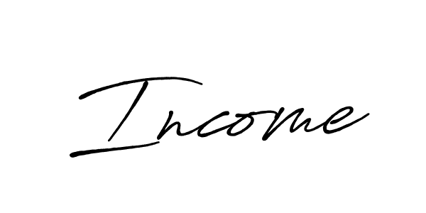 Use a signature maker to create a handwritten signature online. With this signature software, you can design (Antro_Vectra_Bolder) your own signature for name Income. Income signature style 7 images and pictures png