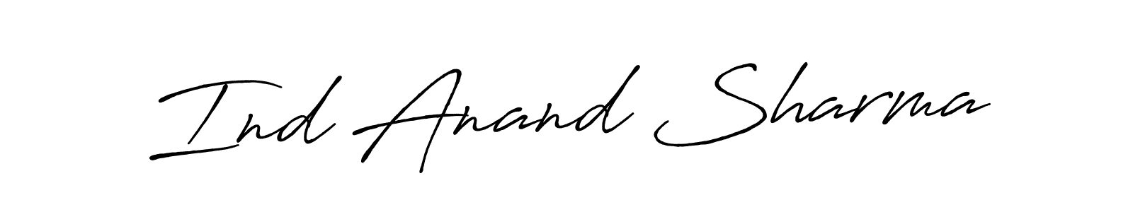 The best way (Antro_Vectra_Bolder) to make a short signature is to pick only two or three words in your name. The name Ind Anand Sharma include a total of six letters. For converting this name. Ind Anand Sharma signature style 7 images and pictures png