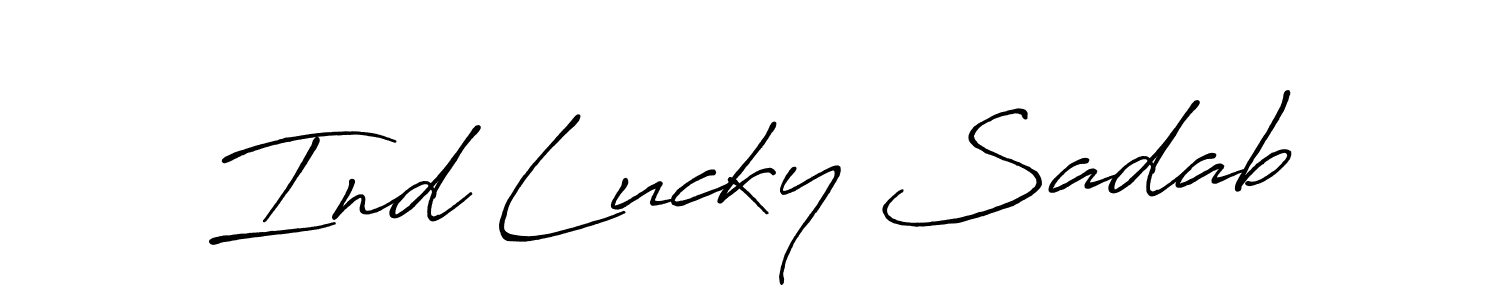 Here are the top 10 professional signature styles for the name Ind Lucky Sadab. These are the best autograph styles you can use for your name. Ind Lucky Sadab signature style 7 images and pictures png
