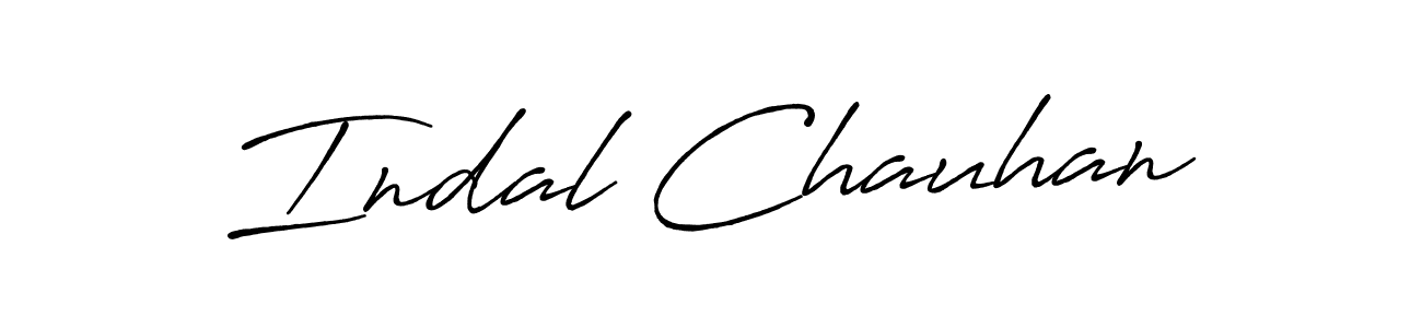 How to make Indal Chauhan signature? Antro_Vectra_Bolder is a professional autograph style. Create handwritten signature for Indal Chauhan name. Indal Chauhan signature style 7 images and pictures png