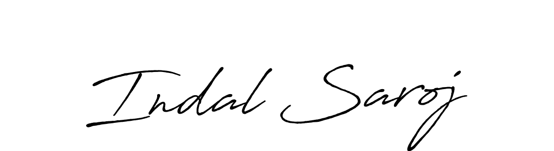 Also we have Indal Saroj name is the best signature style. Create professional handwritten signature collection using Antro_Vectra_Bolder autograph style. Indal Saroj signature style 7 images and pictures png