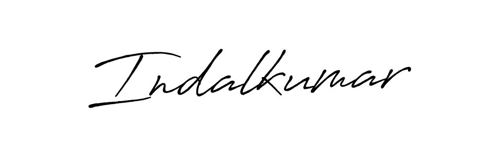 Create a beautiful signature design for name Indalkumar. With this signature (Antro_Vectra_Bolder) fonts, you can make a handwritten signature for free. Indalkumar signature style 7 images and pictures png