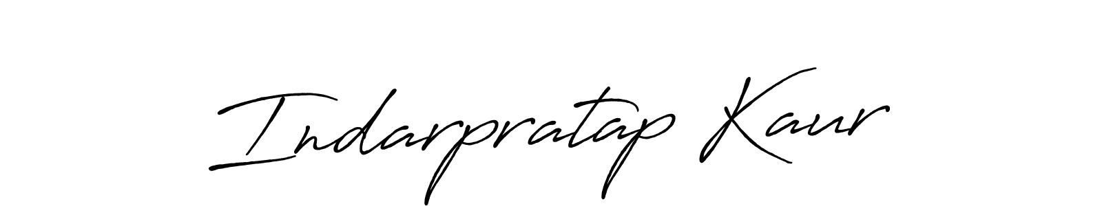 How to make Indarpratap Kaur signature? Antro_Vectra_Bolder is a professional autograph style. Create handwritten signature for Indarpratap Kaur name. Indarpratap Kaur signature style 7 images and pictures png