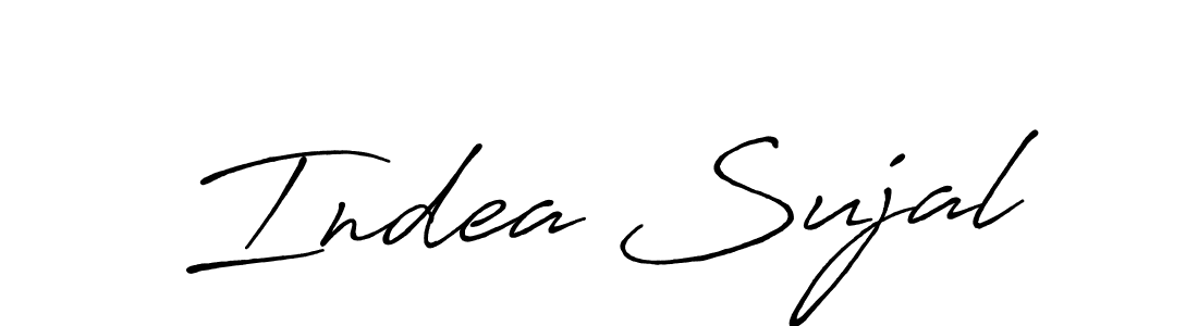 The best way (Antro_Vectra_Bolder) to make a short signature is to pick only two or three words in your name. The name Indea Sujal include a total of six letters. For converting this name. Indea Sujal signature style 7 images and pictures png