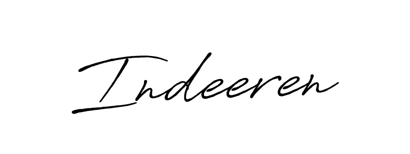 How to make Indeeren name signature. Use Antro_Vectra_Bolder style for creating short signs online. This is the latest handwritten sign. Indeeren signature style 7 images and pictures png