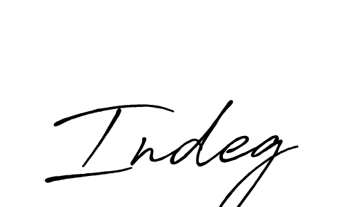 Create a beautiful signature design for name Indeg. With this signature (Antro_Vectra_Bolder) fonts, you can make a handwritten signature for free. Indeg signature style 7 images and pictures png