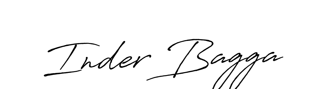 Design your own signature with our free online signature maker. With this signature software, you can create a handwritten (Antro_Vectra_Bolder) signature for name Inder Bagga. Inder Bagga signature style 7 images and pictures png