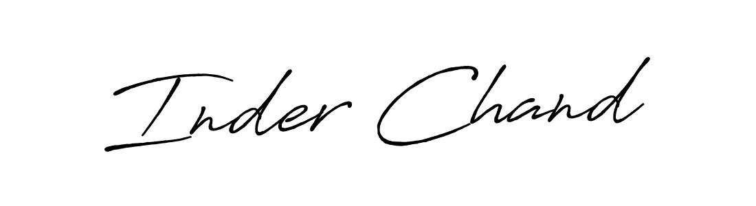 Use a signature maker to create a handwritten signature online. With this signature software, you can design (Antro_Vectra_Bolder) your own signature for name Inder Chand. Inder Chand signature style 7 images and pictures png