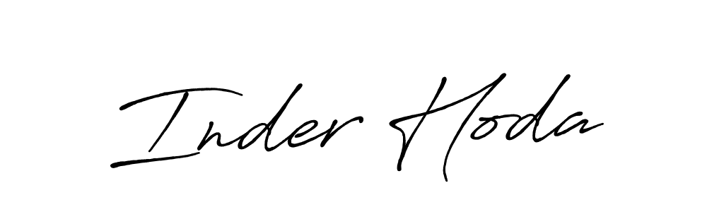 Best and Professional Signature Style for Inder Hoda. Antro_Vectra_Bolder Best Signature Style Collection. Inder Hoda signature style 7 images and pictures png