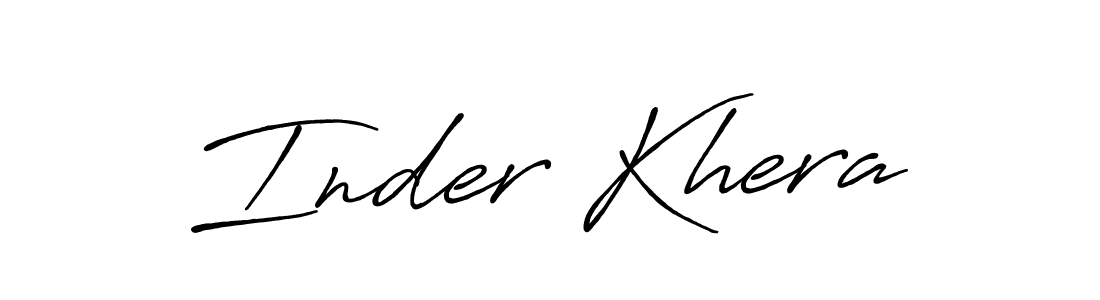 if you are searching for the best signature style for your name Inder Khera. so please give up your signature search. here we have designed multiple signature styles  using Antro_Vectra_Bolder. Inder Khera signature style 7 images and pictures png