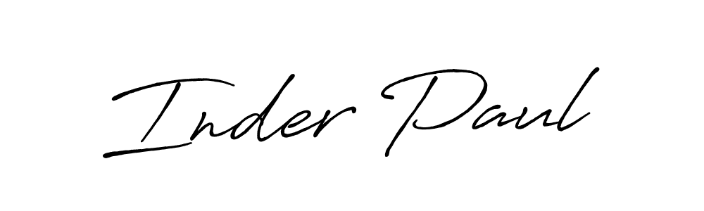 This is the best signature style for the Inder Paul name. Also you like these signature font (Antro_Vectra_Bolder). Mix name signature. Inder Paul signature style 7 images and pictures png