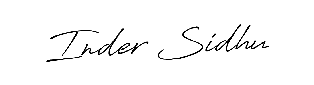 It looks lik you need a new signature style for name Inder Sidhu. Design unique handwritten (Antro_Vectra_Bolder) signature with our free signature maker in just a few clicks. Inder Sidhu signature style 7 images and pictures png