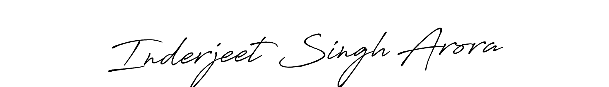 Design your own signature with our free online signature maker. With this signature software, you can create a handwritten (Antro_Vectra_Bolder) signature for name Inderjeet Singh Arora. Inderjeet Singh Arora signature style 7 images and pictures png