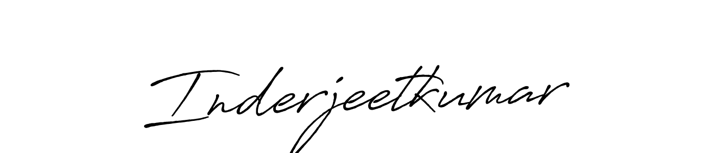 How to make Inderjeetkumar signature? Antro_Vectra_Bolder is a professional autograph style. Create handwritten signature for Inderjeetkumar name. Inderjeetkumar signature style 7 images and pictures png