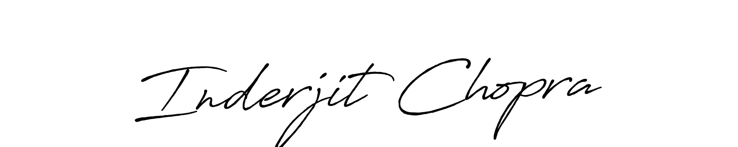 It looks lik you need a new signature style for name Inderjit Chopra. Design unique handwritten (Antro_Vectra_Bolder) signature with our free signature maker in just a few clicks. Inderjit Chopra signature style 7 images and pictures png