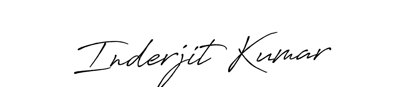 Also You can easily find your signature by using the search form. We will create Inderjit Kumar name handwritten signature images for you free of cost using Antro_Vectra_Bolder sign style. Inderjit Kumar signature style 7 images and pictures png