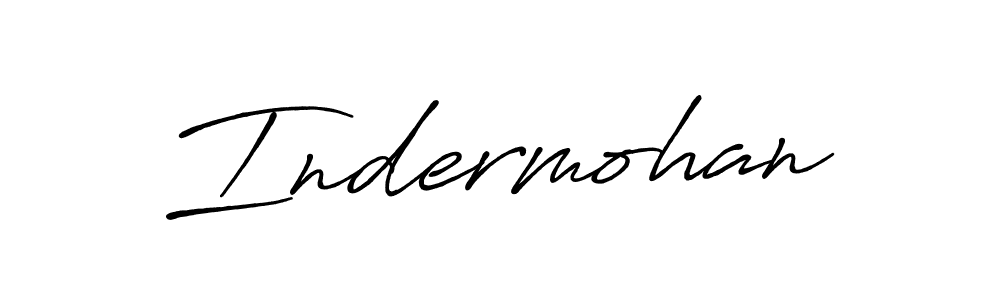 Make a beautiful signature design for name Indermohan. With this signature (Antro_Vectra_Bolder) style, you can create a handwritten signature for free. Indermohan signature style 7 images and pictures png