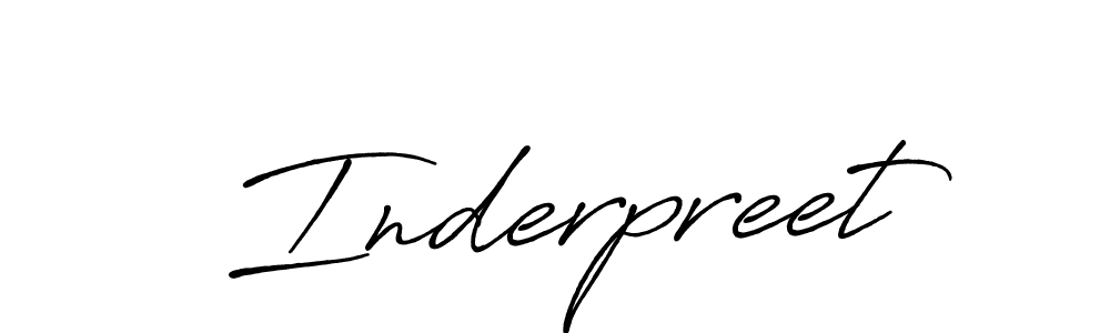 if you are searching for the best signature style for your name Inderpreet. so please give up your signature search. here we have designed multiple signature styles  using Antro_Vectra_Bolder. Inderpreet signature style 7 images and pictures png