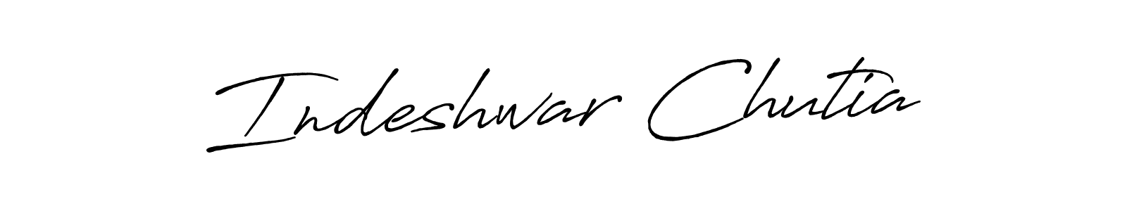 How to make Indeshwar Chutia signature? Antro_Vectra_Bolder is a professional autograph style. Create handwritten signature for Indeshwar Chutia name. Indeshwar Chutia signature style 7 images and pictures png