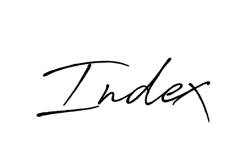 Use a signature maker to create a handwritten signature online. With this signature software, you can design (Antro_Vectra_Bolder) your own signature for name Index. Index signature style 7 images and pictures png