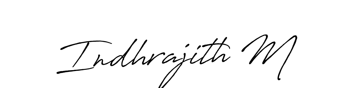 How to Draw Indhrajith M signature style? Antro_Vectra_Bolder is a latest design signature styles for name Indhrajith M. Indhrajith M signature style 7 images and pictures png
