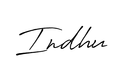 You should practise on your own different ways (Antro_Vectra_Bolder) to write your name (Indhu) in signature. don't let someone else do it for you. Indhu signature style 7 images and pictures png