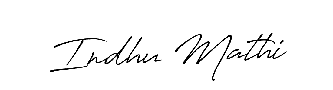 The best way (Antro_Vectra_Bolder) to make a short signature is to pick only two or three words in your name. The name Indhu Mathi include a total of six letters. For converting this name. Indhu Mathi signature style 7 images and pictures png