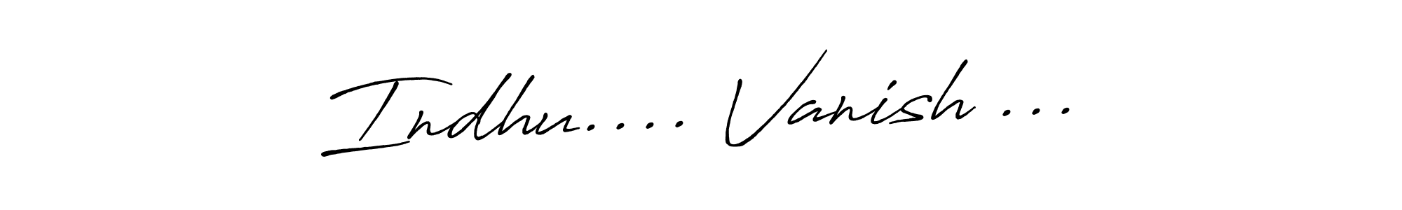 How to Draw Indhu.... Vanish ... signature style? Antro_Vectra_Bolder is a latest design signature styles for name Indhu.... Vanish .... Indhu.... Vanish ... signature style 7 images and pictures png