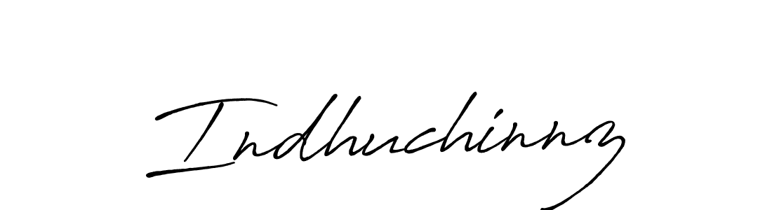 How to make Indhuchinnz signature? Antro_Vectra_Bolder is a professional autograph style. Create handwritten signature for Indhuchinnz name. Indhuchinnz signature style 7 images and pictures png