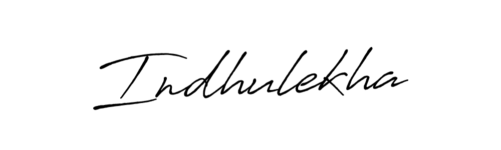 Make a beautiful signature design for name Indhulekha. With this signature (Antro_Vectra_Bolder) style, you can create a handwritten signature for free. Indhulekha signature style 7 images and pictures png