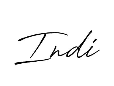 Create a beautiful signature design for name Indi. With this signature (Antro_Vectra_Bolder) fonts, you can make a handwritten signature for free. Indi signature style 7 images and pictures png