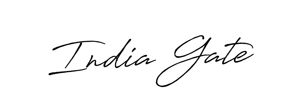 India Gate stylish signature style. Best Handwritten Sign (Antro_Vectra_Bolder) for my name. Handwritten Signature Collection Ideas for my name India Gate. India Gate signature style 7 images and pictures png