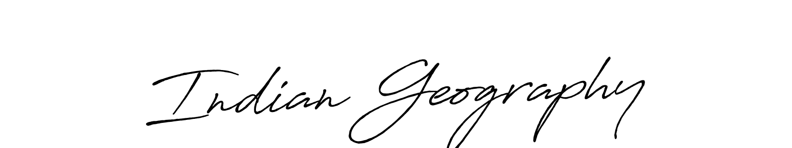 How to make Indian Geography signature? Antro_Vectra_Bolder is a professional autograph style. Create handwritten signature for Indian Geography name. Indian Geography signature style 7 images and pictures png