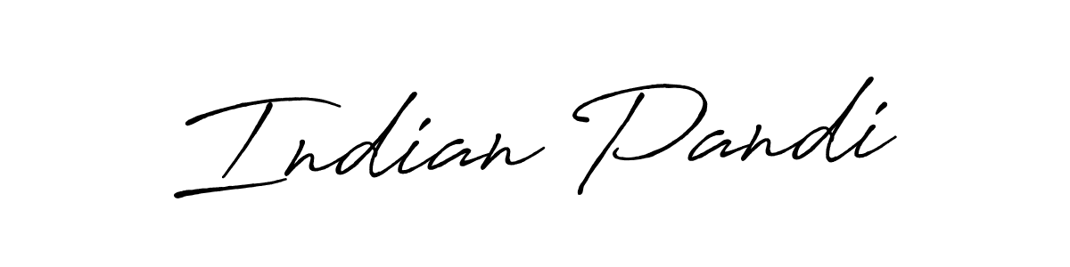 Use a signature maker to create a handwritten signature online. With this signature software, you can design (Antro_Vectra_Bolder) your own signature for name Indian Pandi. Indian Pandi signature style 7 images and pictures png