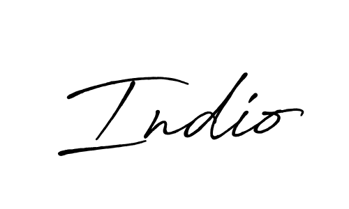 Use a signature maker to create a handwritten signature online. With this signature software, you can design (Antro_Vectra_Bolder) your own signature for name Indio. Indio signature style 7 images and pictures png
