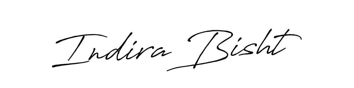 Design your own signature with our free online signature maker. With this signature software, you can create a handwritten (Antro_Vectra_Bolder) signature for name Indira Bisht. Indira Bisht signature style 7 images and pictures png