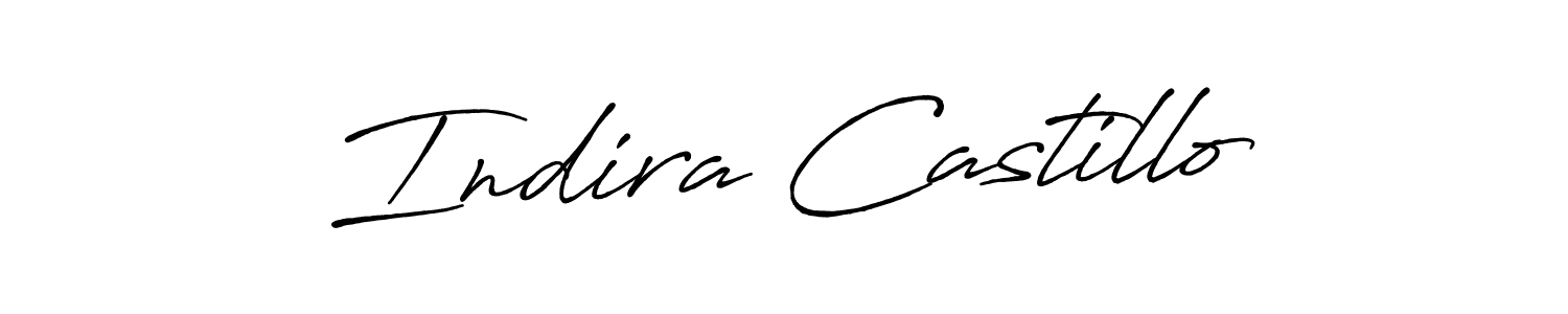 Indira Castillo stylish signature style. Best Handwritten Sign (Antro_Vectra_Bolder) for my name. Handwritten Signature Collection Ideas for my name Indira Castillo. Indira Castillo signature style 7 images and pictures png