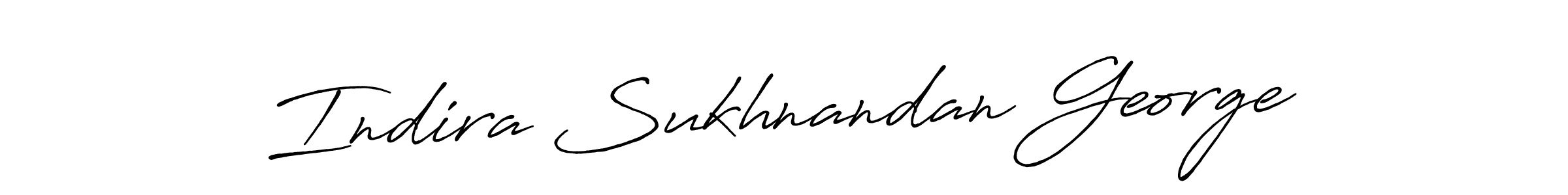 Use a signature maker to create a handwritten signature online. With this signature software, you can design (Antro_Vectra_Bolder) your own signature for name Indira Sukhnandan George. Indira Sukhnandan George signature style 7 images and pictures png