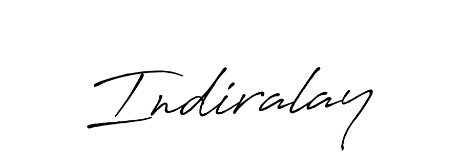 Design your own signature with our free online signature maker. With this signature software, you can create a handwritten (Antro_Vectra_Bolder) signature for name Indiralay. Indiralay signature style 7 images and pictures png