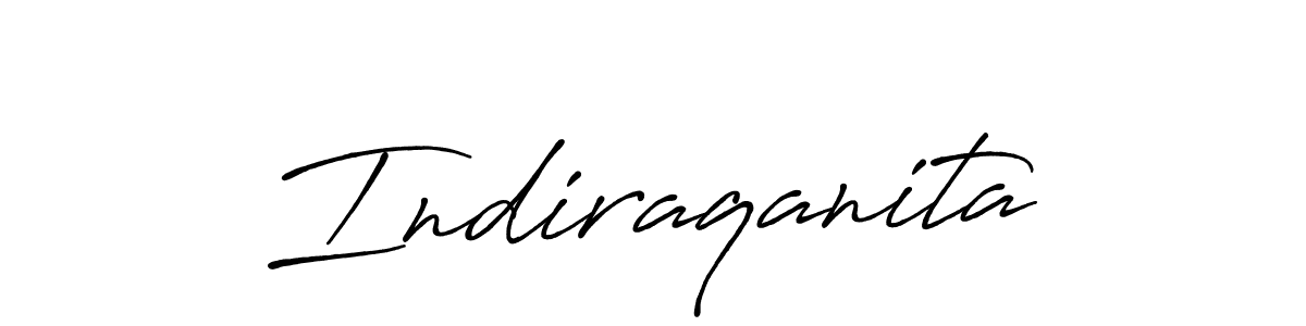 Create a beautiful signature design for name Indiraqanita. With this signature (Antro_Vectra_Bolder) fonts, you can make a handwritten signature for free. Indiraqanita signature style 7 images and pictures png