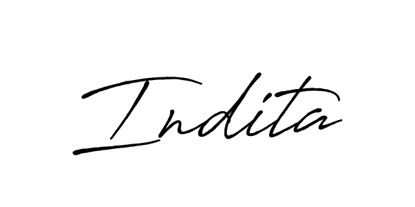 Design your own signature with our free online signature maker. With this signature software, you can create a handwritten (Antro_Vectra_Bolder) signature for name Indita. Indita signature style 7 images and pictures png