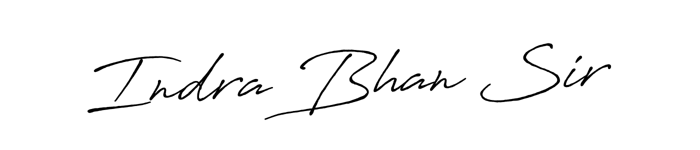 It looks lik you need a new signature style for name Indra Bhan Sir. Design unique handwritten (Antro_Vectra_Bolder) signature with our free signature maker in just a few clicks. Indra Bhan Sir signature style 7 images and pictures png